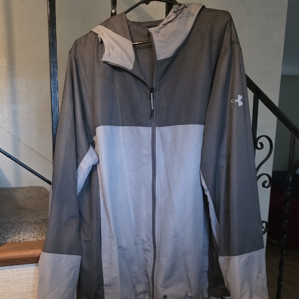 Under Armour Two-Tone Gray Hooded Jacket